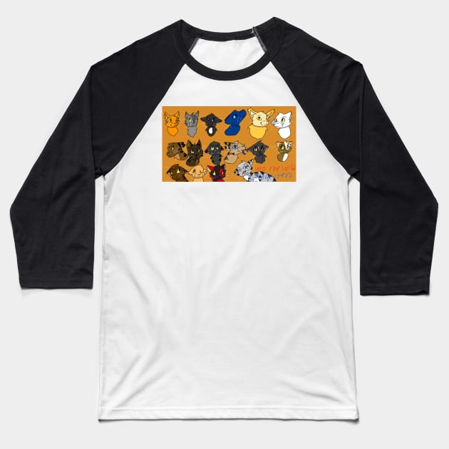 Warriors: Into the Wild Baseball T-Shirt by ceolsonart